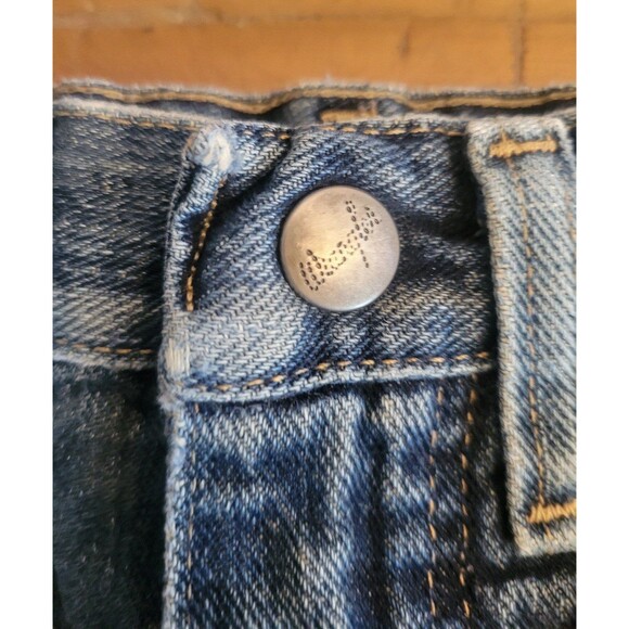 WRANGLER Retro cut-off jeans shorts 4 slim Leather patch - Picture 3 of 5